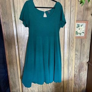 Torrid Green Skater Sweater Dress